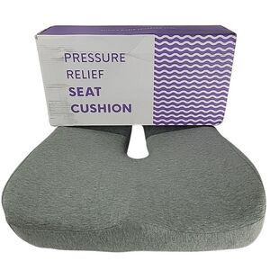 Cushion Lab Patented Pressure Relief Seat Cushion Size Standard Gray USED